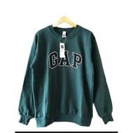 HIJAU Sweater Hoodie Crewneck Gap Green Logo Print Text Pull Embroidery Premium Unisex Thick Fleece Material G280s