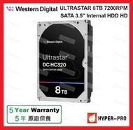 WD - ULTRASTAR 8TB 7200RPM SATA 3.5" Internal HDD 內置 硬盤