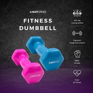 LIGHTSPEED Dumbell 1Kg / Barbel Mini / Barbel Wanita /  Vinyl Cewek