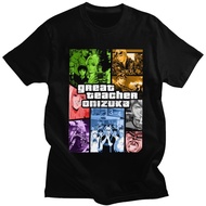Great Teacher Onizuka Tshirt Men Pure Cotton Japanese Manga Eikichi T-shirt Anime GTO T Shirt Short 