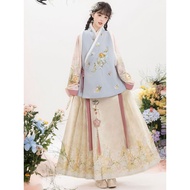 Hanfu Female 2025 New Style Chinese Elements New Chinese Style Thickened Winter Suit New Year New Ye
