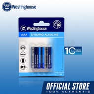 【Hot】 Westinghouse Premium Dynamo Alkaline Battery IEC LR03, 24A, AAA Battery Size 1.5V, 4pcs #LR03-BP4