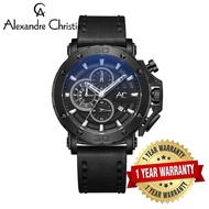 [Official Warranty] Alexandre Christie 9205BFBTBBA Women's Black Dial Stainless Steel Strap Watch