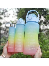 SET DE 3 BOTELLAS DE AGUA 2L+1L+500ML IDEAL GYM ESCUELA OFICINA