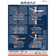 ALASKA DRAFT (46/52/60″) Wi-Fi Smart DC Fan with Remote Control, Optional 20W SAMSUNG 3Tone LED