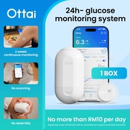 Ottai CGM Continuous Glucose Monitoring Kit 14DaysX24H Blood Glucose Monitor No Finger Pricking