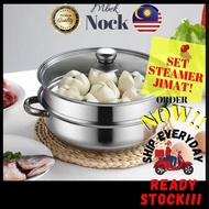 [MALAYSIA SELLER] STEAMER PENGUKUS COOKWARE HOME PERIUK KUKUS STAINLESS STEEL STEAMBOAT POT LUXURY/ 