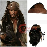 ฮาโลวีน ภาพยนตร์ Pirates of The Caribbean กัปตันแจ็คJackSparrow cosplayชายชุดเต็มของเสื้อผ้า