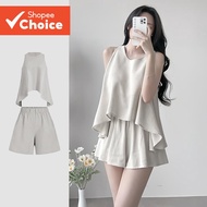 Casual Tops or Bottoms Plain Asymmetrical Summer/Spring Tops or Bottoms for Women L131ED610