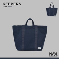 NAK Keepers Tote (กระเป๋าผ้าใบใหญ่) สีกรม