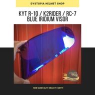 Visor Iridium KYT RC7 R10 K2Rider Iridium Flat Visor KYT by Norisk