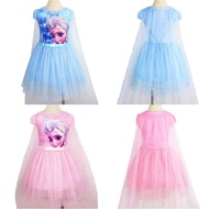 Frozen tutu dress+cape for kids 2yrs to 7yrs