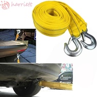 HARRIETT Trailer Rope, High Strength 3M 4M Car Tow Cable, Tow Strap Heavy Duty with Hooks Nylon Car Rescue Tool Car Accessories