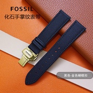 18/20/22mm Calfskin Strap for Fossil Leather Watch Watch Band Men Women Watch Bracelet Butterfly Dou