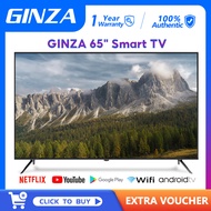 GINZA 50 Inches Smart TV 65 inch Full HD Android TV LED TV Flat Screen TV