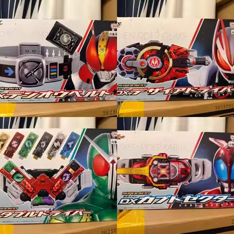 Bandai Kamen Rider W Dx Double Driver Henshin Belt With 6 Gaia Memories Fuuto Fang Eagle Lost Driver