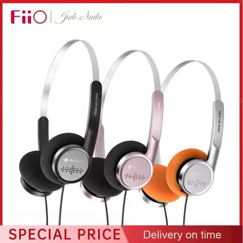 FiiO Snowsky Wind Wired HIFI Headphone 40mm Dynamic Rotating Adjustable Earmuffs Lightweight Retro E