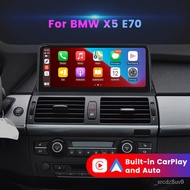 10.25 inch Carplay Android Auto Car Multimedia Player For BMW X5 X6 E70 E71 E72 CCC CIC Upgrade OEM 