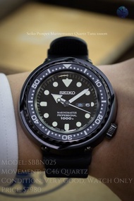 ⚫️極新SEIKO 精工已停產1000M石英吞拿✅- SBBN025🔥
二手中古 SEIKO 精工 Prospex Marinemaster Professional 1000M Quartz Tun
