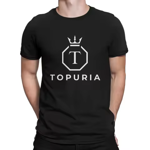 Funny Ilia Topuria UFCs T-Shirt Men Crewneck Cotton Topuria Short Sleeve Tees Gift Idea Tops heavywe