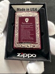 全新有盒Zippo煤油火機 冰與火之歌