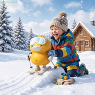 QUENTIN Skiing duck toy, Clockwork Design Anti-wear protection Clockwork Duck Toy, Plastic Material 