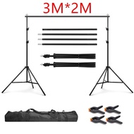 3M x 2M Photography Frame Photo Backdrop Scene Studio green screen stand tripod Light