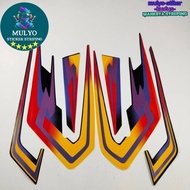 STRIPING STICKER LIS LES POLET yamaha rx s rxs special 1997 97 special black yellow quality Mulyo St