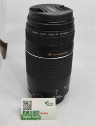 新淨靚仔 Canon EF 75-300MM F4-5.6  iii  USM 超值  全幅 半幅 可用 人像 追星 大炮 追焦 打雀 影巴士 租機 租鏡 用 EFR adapter  後可用於 RF