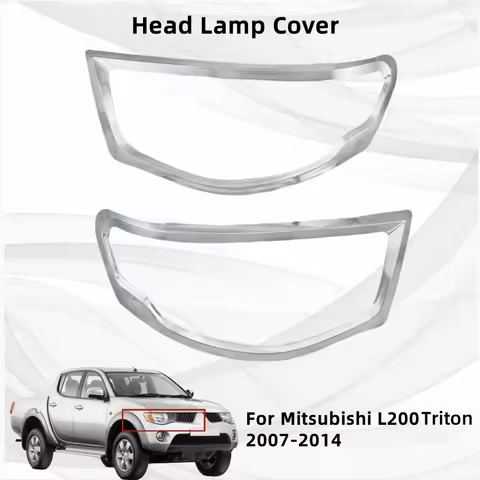 Car Accessories Exterior Components Decorate Head Lamp Cover For Mitsubishi L200 Triton 2007 2008 20