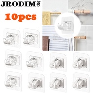 Storage Hooks Punch-free Curtain Rod Holder Hook Shower Curtain Rod Hanging Clip Powerful Fixed Clip