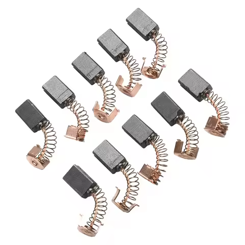 10pcs Electric Motor Carbon Brushes 5*8*12mm Replacement Parts For Black Decker Angle Grinder G720 P