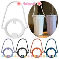 FUTUREE 2Pcs Water Bottle Handle, Leakproof Silicone Insulated Tumblers, Universal Keep Drinks Hot C