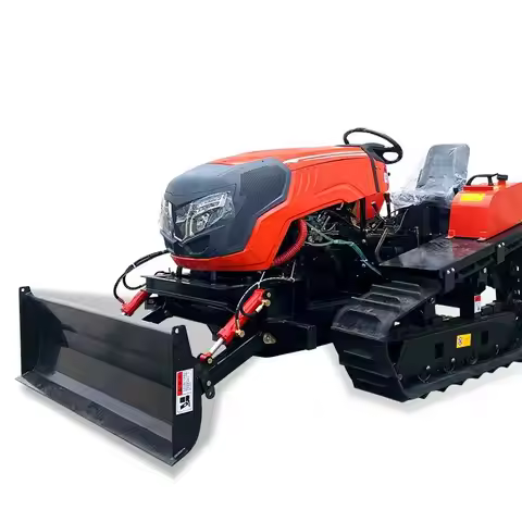 Customized 25HP Diesel Crawler Tiller 35HP Deep Plowing Harrowing Land Leveling Bed Making