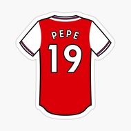 Nicolas Pepe Jersey Arsenal FC Sticker