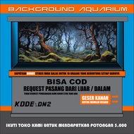 3D REAR AQUARIUM BACKGROUND WALLPAPER STICKER ROOT PICTURE THEME DN2