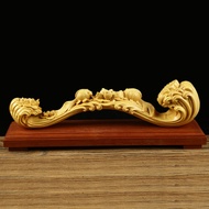 Box Boxwood Carving Ruyu Water Ornaments Creative Home Decorations Ruyi Wood Carving Crafts Gifts Co