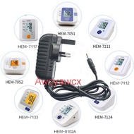 6V 500mA 0.5A power adapter supply For Omron JPN SEM Rossmax Adapter Blood Pressure Machine X1 X3 X5