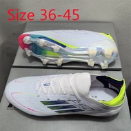 F50+ Full Knit FG Soccer Shoes Size 36-45 Lace-Up Men's Grass Non-Slip Training Boots