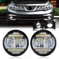 For Nissan Tiida X-Trail Patrol Cube Vampira NV200 LED Fog Lamp + Daytime Running LIghts DRL Multifu