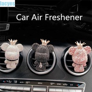 LACYES Car Aromatherapy Cute Car Interior Ornaments Bear Fragrance Diffuser Aroma Diffuser Car Decoration Air Vent Clip