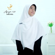 Alifa 120 | Jilbab Hijab Khimar Segi Empat Polos Syari Remaja Sekolah Pesantren Jumbo Polos Wolfis P