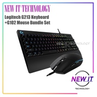 Logitech G213 Prodigy RGB Gaming Keyboard + Logitech G102 Prodigy Gaming Mouse Bundle Set