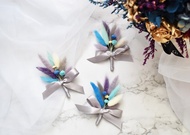 幸福棉花糖胸花   乾燥花 不凋花 胸針 婚禮 婚禮小物 結婚聖誕樹