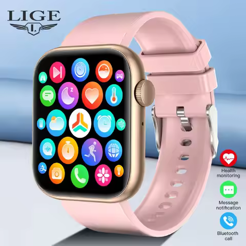 2023 Lige Smart Watch Women Men AMOLED HD Watch Heart Rate Sports Clock Reloj Inteligentes For Bluet