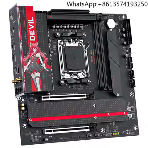 JGINYUE B650M Night Devil DDR5 Desktop Gaming PC Double Memory Channel Capacity Expandable up to 96G