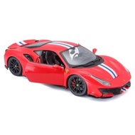 Diecast Burago Ferrari 488 Pista Race & Play Series 1:24