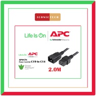 APC NetShelter Power Cord, IEC C19 to C14, 2.0m