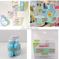 BAMBI BABY POWDER COMPACT + POWDER COMPACT (REFILL) FREE COLOGNE 100ML BAMBI BABY POWDER COMPACT (RE