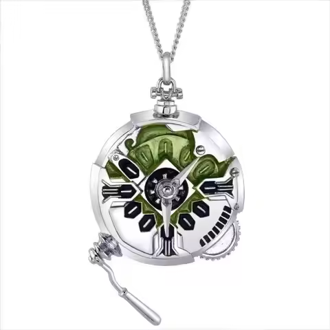 Arcane: League of Legends Ekko Stopwatch Necklace Pendant Jewelry Game Peripherals Cosplay Cartoon A